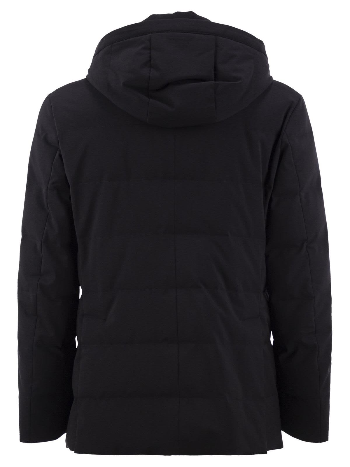 Montecore Men Hooded Down Jacket With Detachable Inner Bib