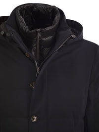 Montecore Men Hooded Down Jacket With Detachable Inner Bib