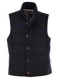 Montecore Men Wool, Silk And Cashmere Blend Padded Gilet