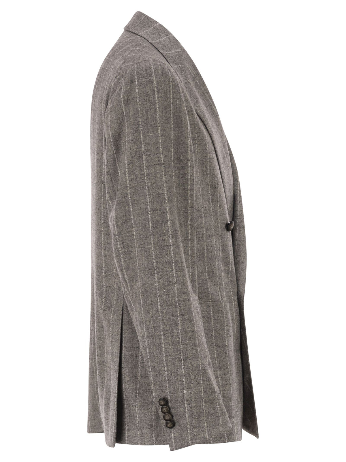 Tagliatore Men Double-Breasted Jacket In Alpaca And Linen