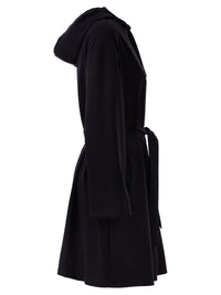 Herno Women Reversible Coat With Hood In Stretch Wool And Nylon