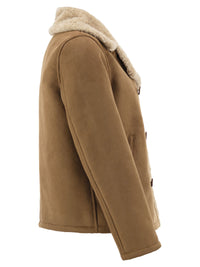Herno Women Faux Shearling Jacket With Double-Breasted Fastening