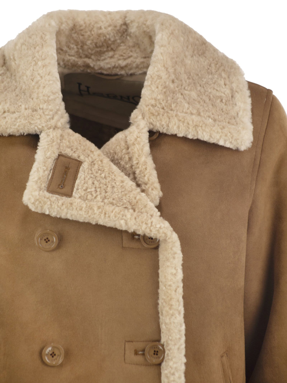 Herno Women Faux Shearling Jacket With Double-Breasted Fastening