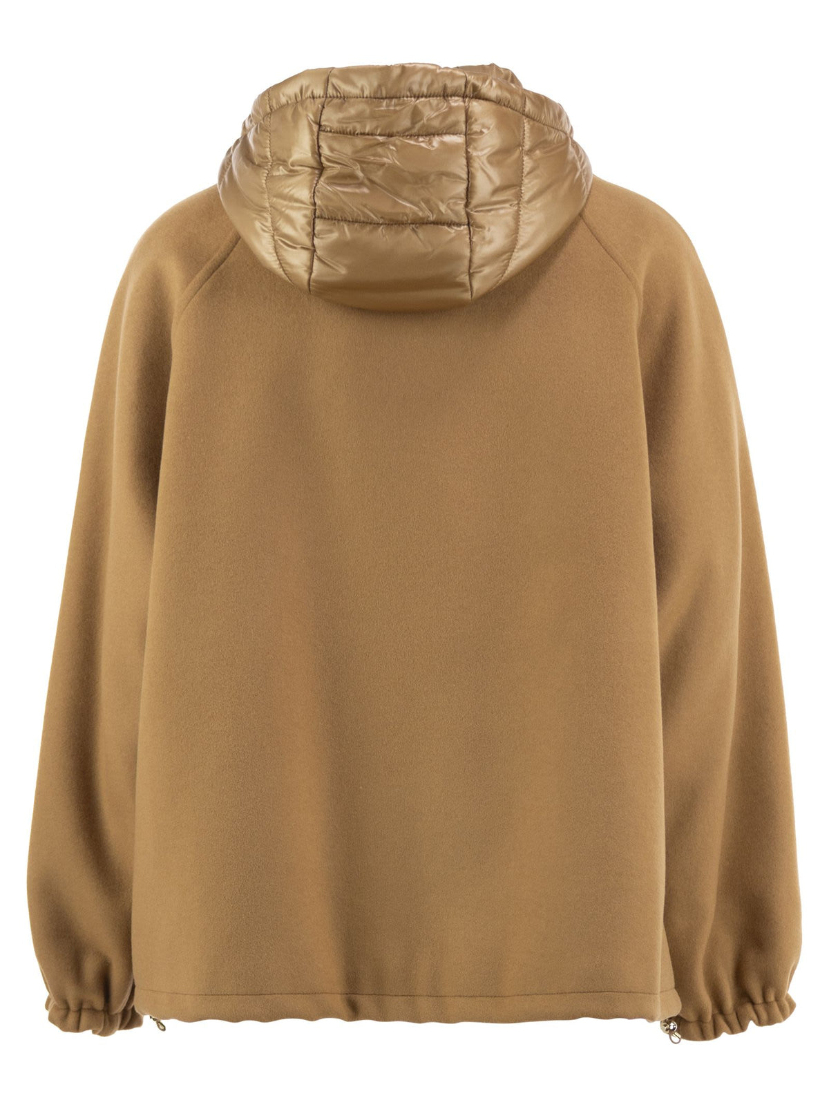 Herno Women Virgin Wool Jacket With Removable Bib