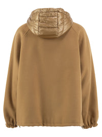 Herno Women Virgin Wool Jacket With Removable Bib