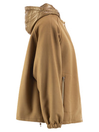 Herno Women Virgin Wool Jacket With Removable Bib