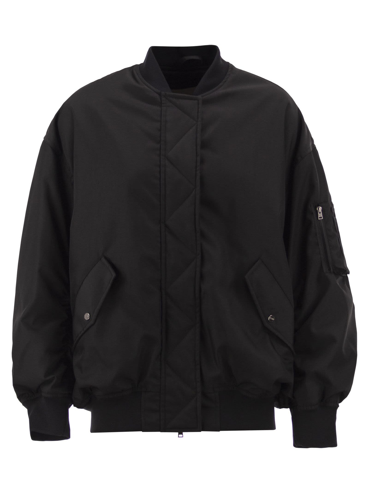 Herno Women Padded Bomber Jacket With Utility Details
