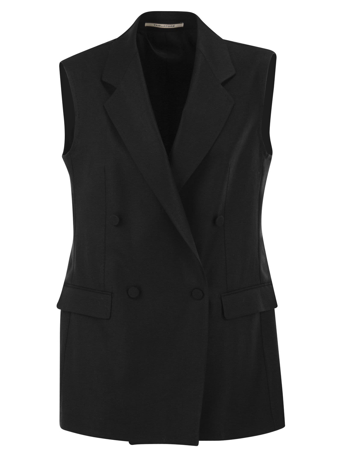 Tagliatore Women Double-Breasted Linen Waistcoat