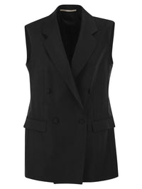 Tagliatore Women Double-Breasted Linen Waistcoat