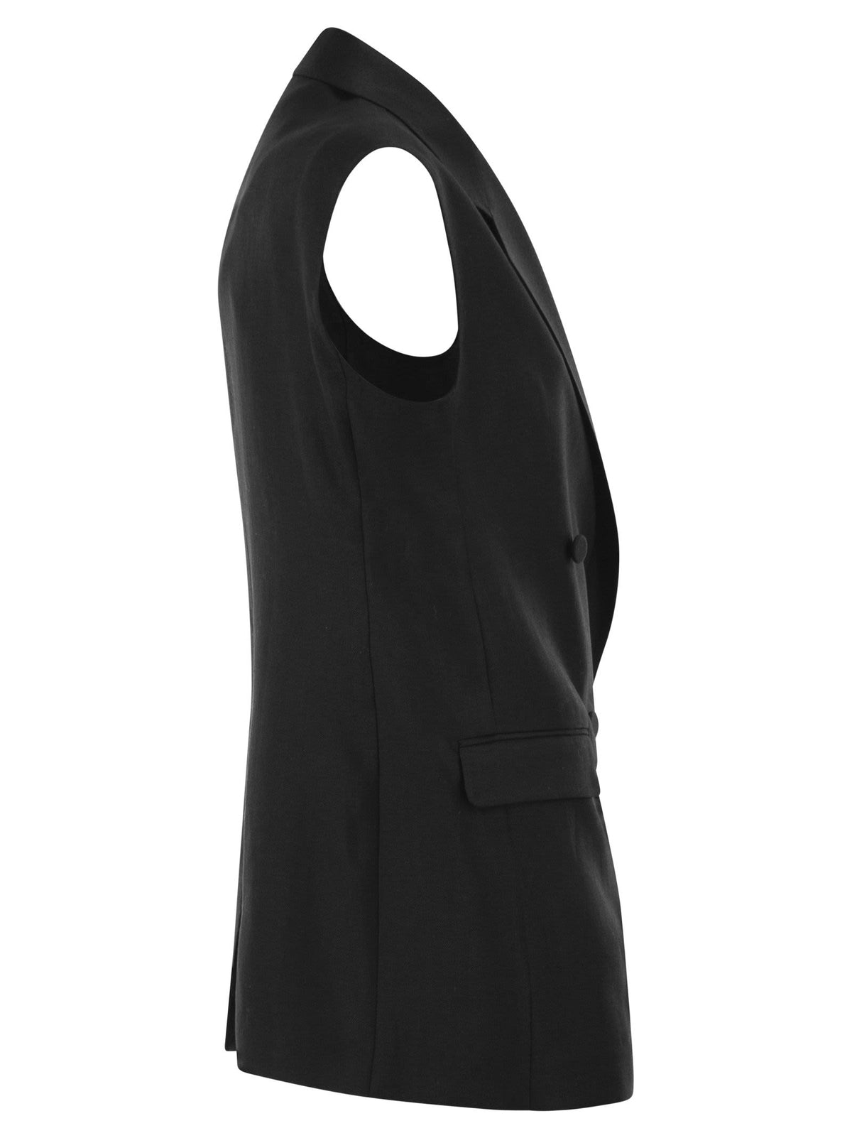 Tagliatore Women Double-Breasted Linen Waistcoat