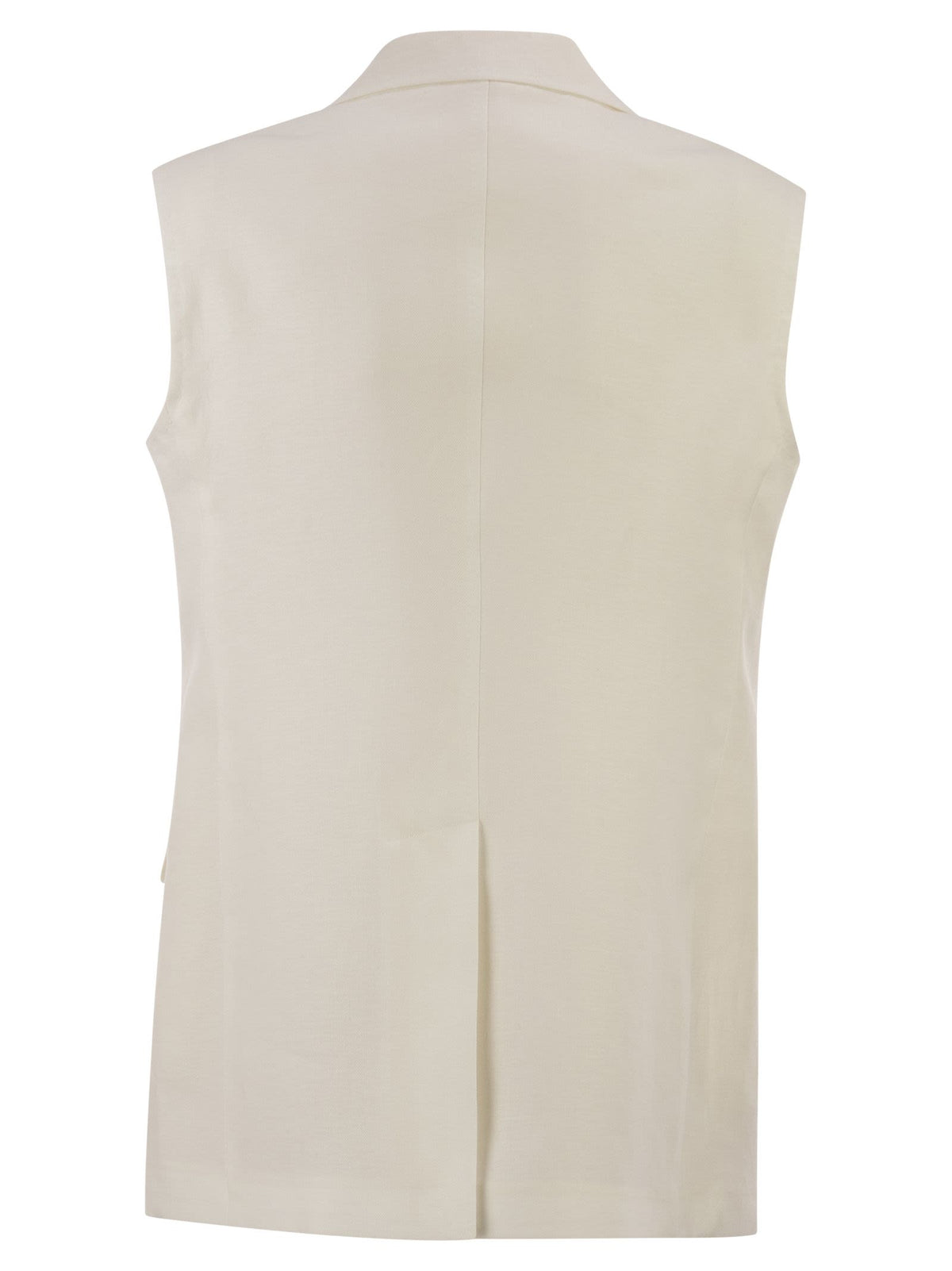 Tagliatore Women Double-Breasted Linen Waistcoat