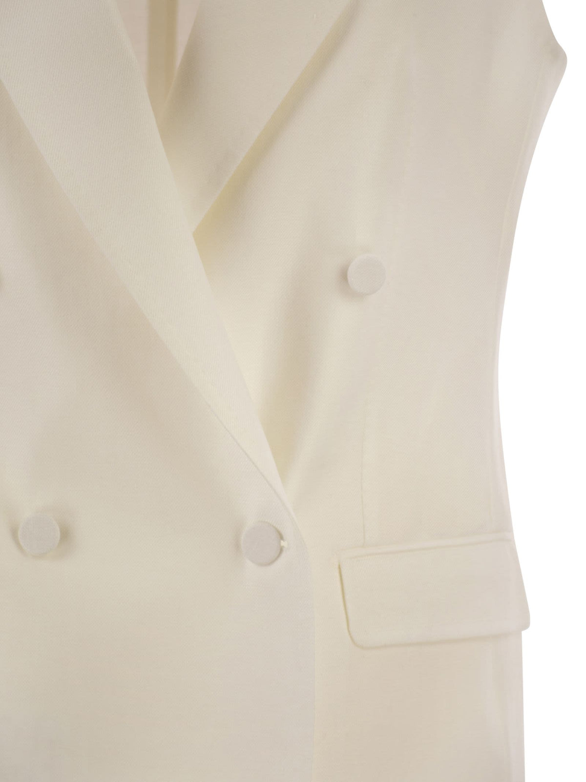 Tagliatore Women Double-Breasted Linen Waistcoat