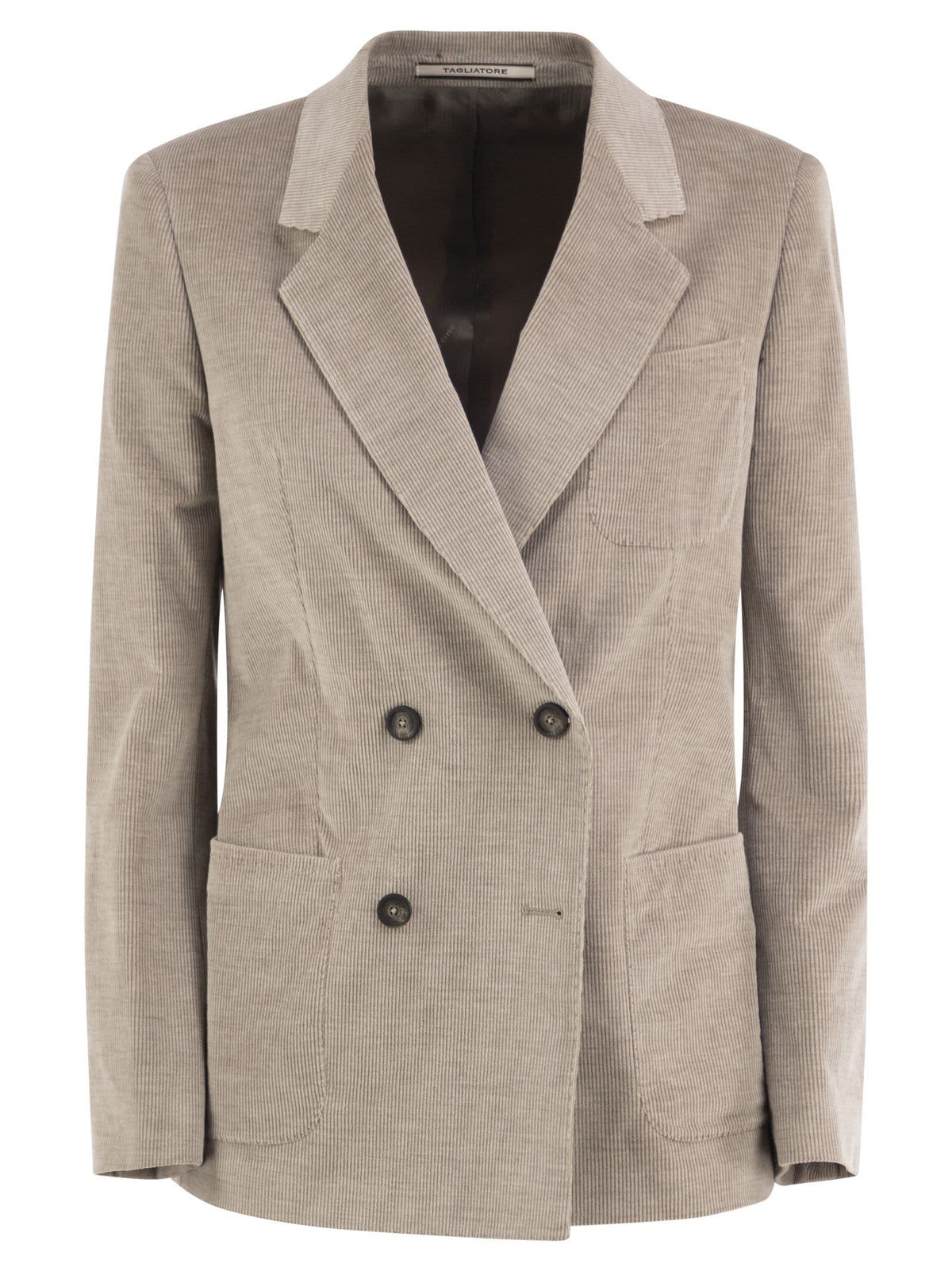 Tagliatore Women Double-Breasted Stretch Cotton And Cashmere Blazer