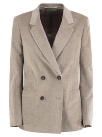 Tagliatore Women Double-Breasted Stretch Cotton And Cashmere Blazer