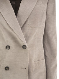 Tagliatore Women Double-Breasted Stretch Cotton And Cashmere Blazer