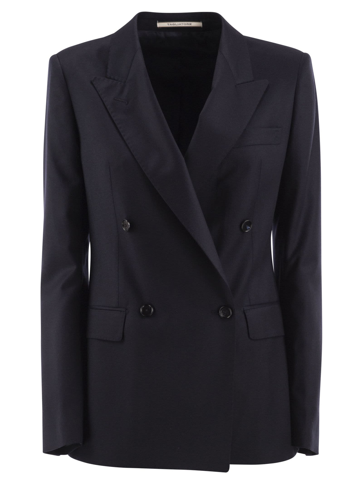 Tagliatore Women Virgin Wool And Silk Double-Breasted Blazer