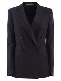 Tagliatore Women Virgin Wool And Silk Double-Breasted Blazer