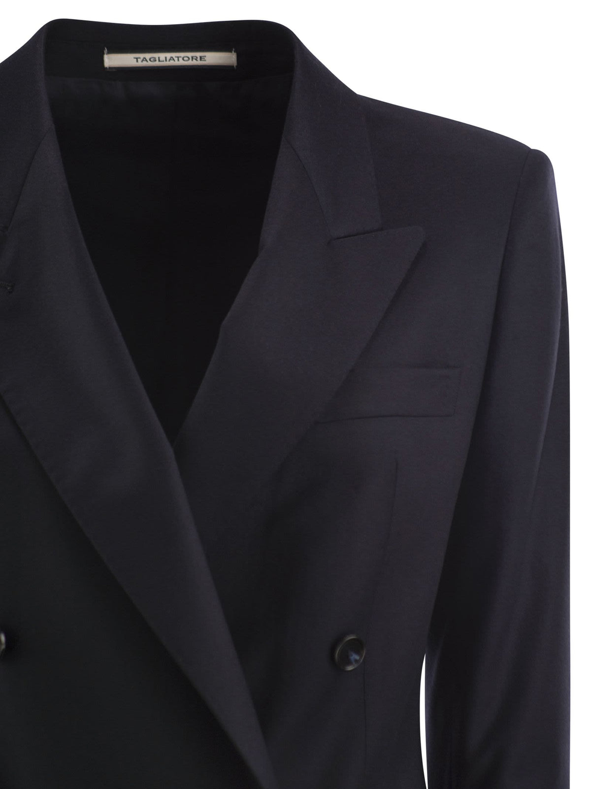 Tagliatore Women Virgin Wool And Silk Double-Breasted Blazer