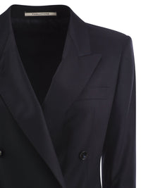 Tagliatore Women Virgin Wool And Silk Double-Breasted Blazer