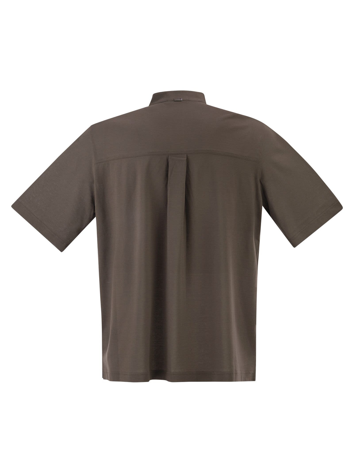 Herno Men Jersey Polo Shirt With Seraph Collar