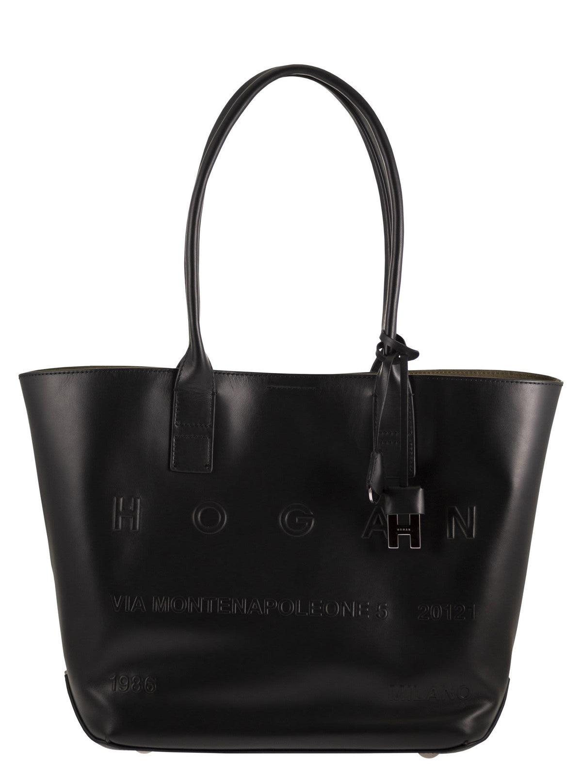 HOGAN Hogan Women Leather Tote Bag With Embossed Logo
