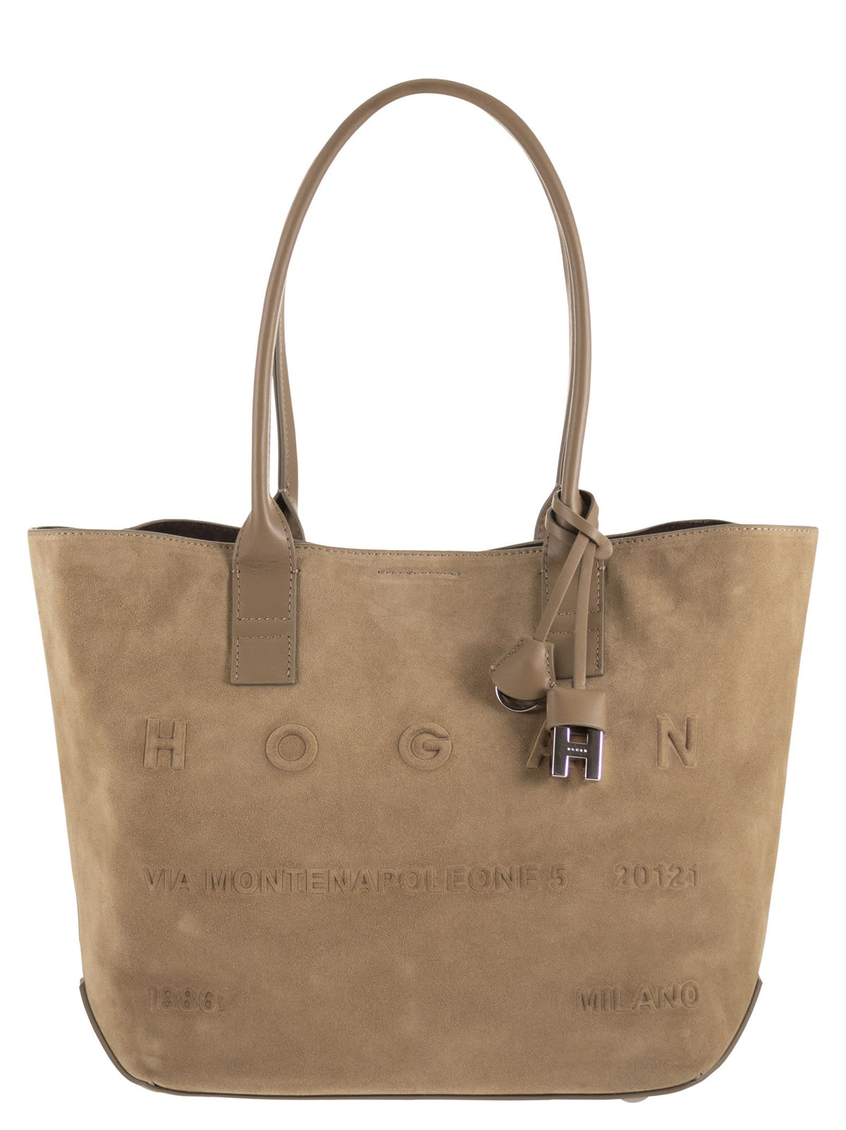 HOGAN Hogan Women Suede Tote Bag With Embossed Logo