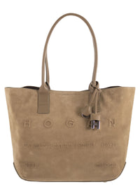 HOGAN Hogan Women Suede Tote Bag With Embossed Logo