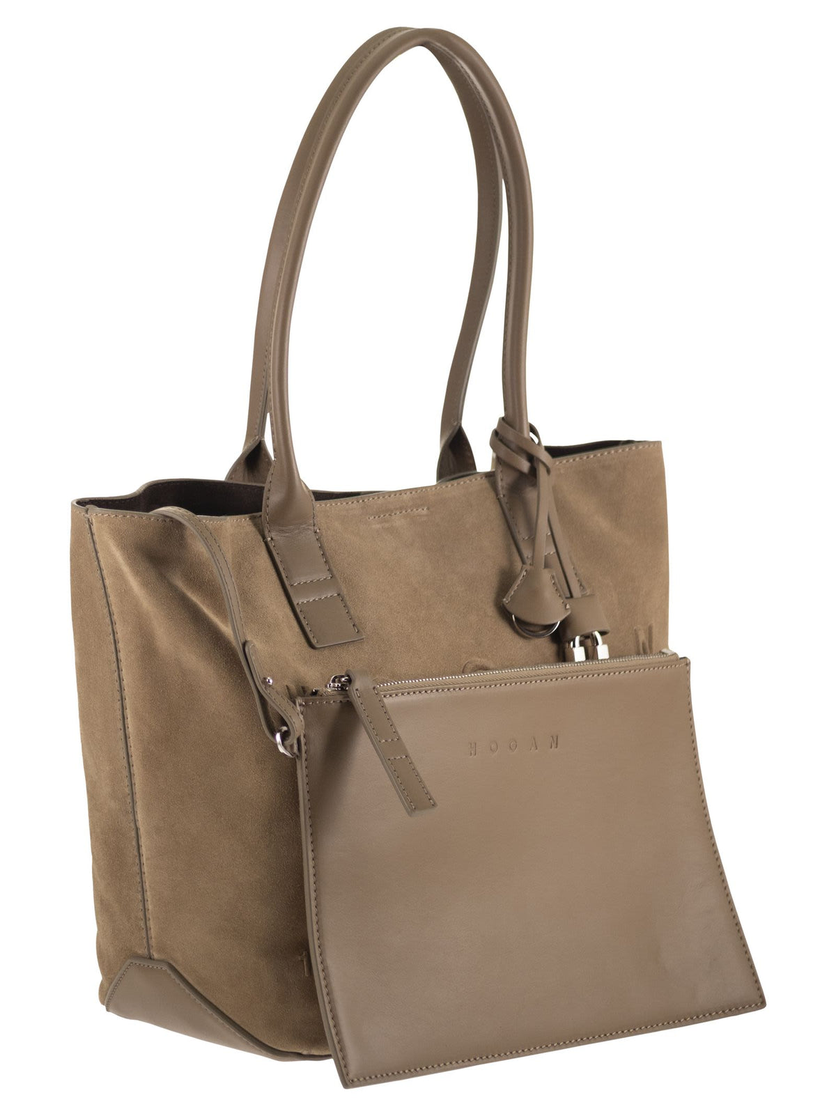 HOGAN Hogan Women Suede Tote Bag With Embossed Logo