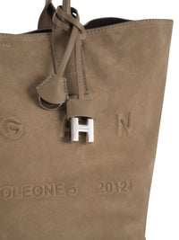 HOGAN Hogan Women Suede Tote Bag With Embossed Logo