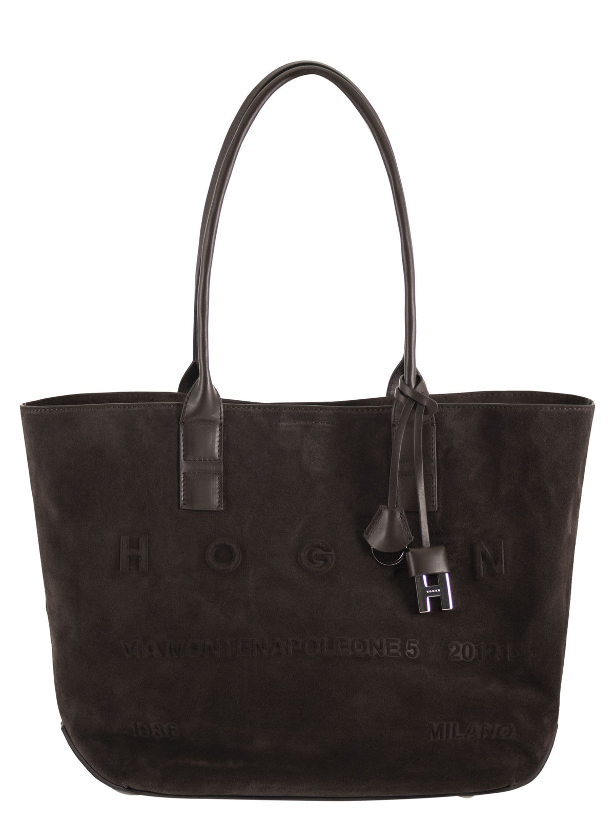 HOGAN Hogan Women Suede Tote Bag With Embossed Logo