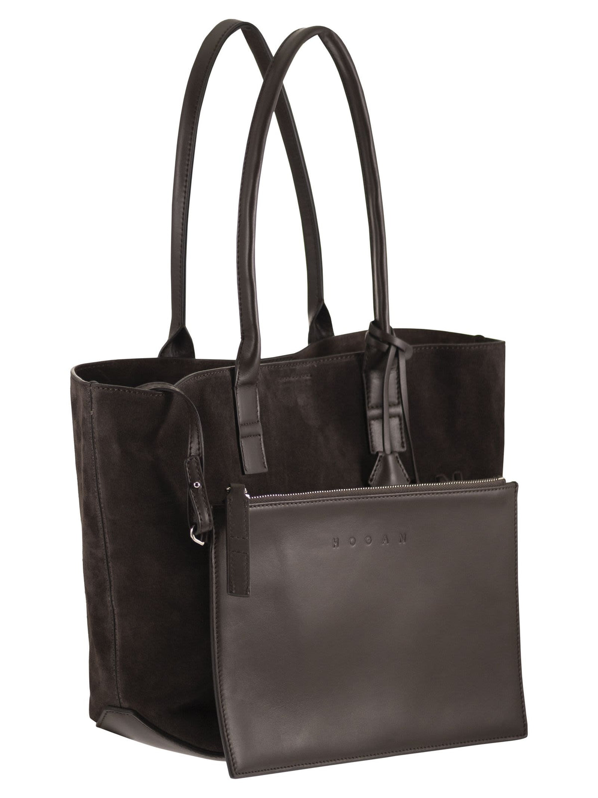 HOGAN Hogan Women Suede Tote Bag With Embossed Logo