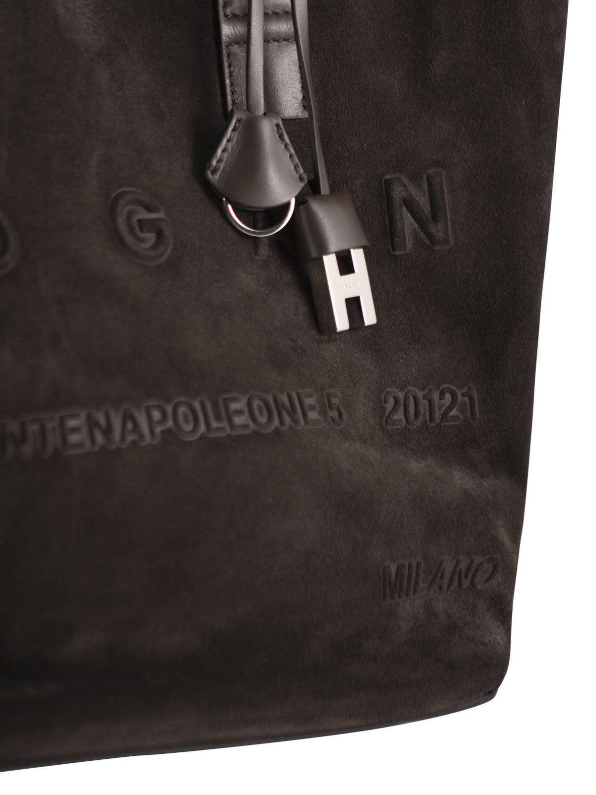 HOGAN Hogan Women Suede Tote Bag With Embossed Logo