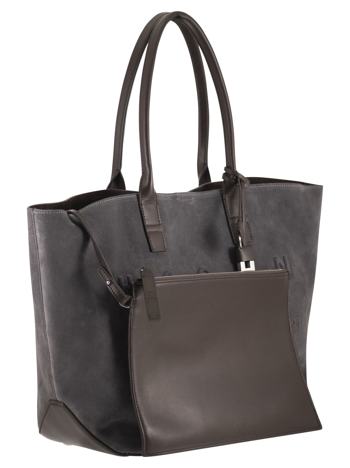 HOGAN Hogan Women Suede Shopping Bag With Embossed Logo