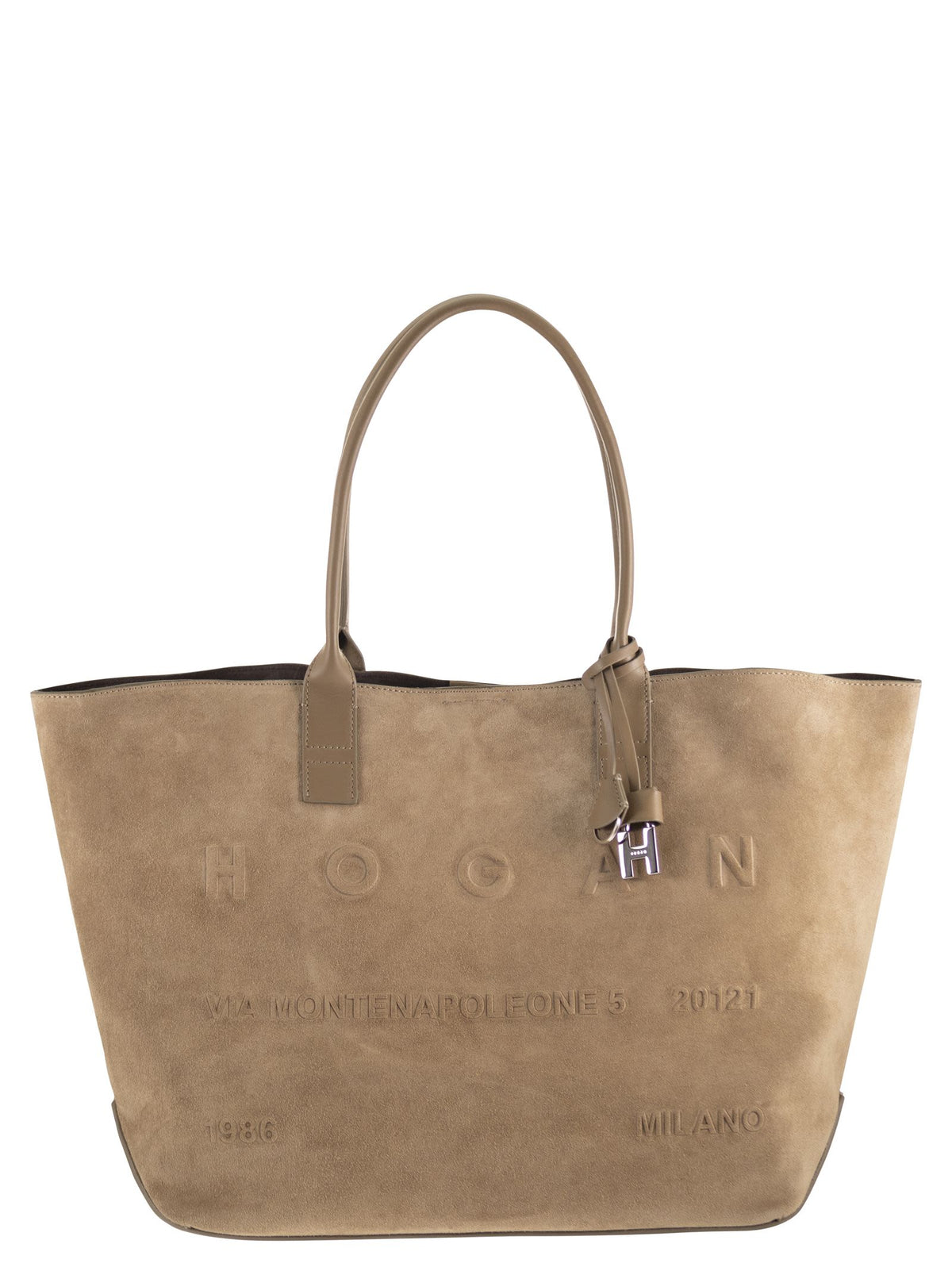 HOGAN Hogan Women Suede Shopping Bag With Embossed Logo