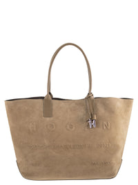 HOGAN Hogan Women Suede Shopping Bag With Embossed Logo