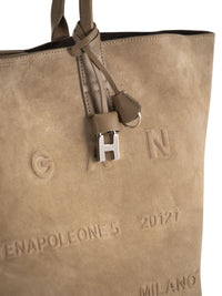 HOGAN Hogan Women Suede Shopping Bag With Embossed Logo