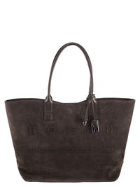 HOGAN Hogan Women Suede Shopping Bag With Embossed Logo