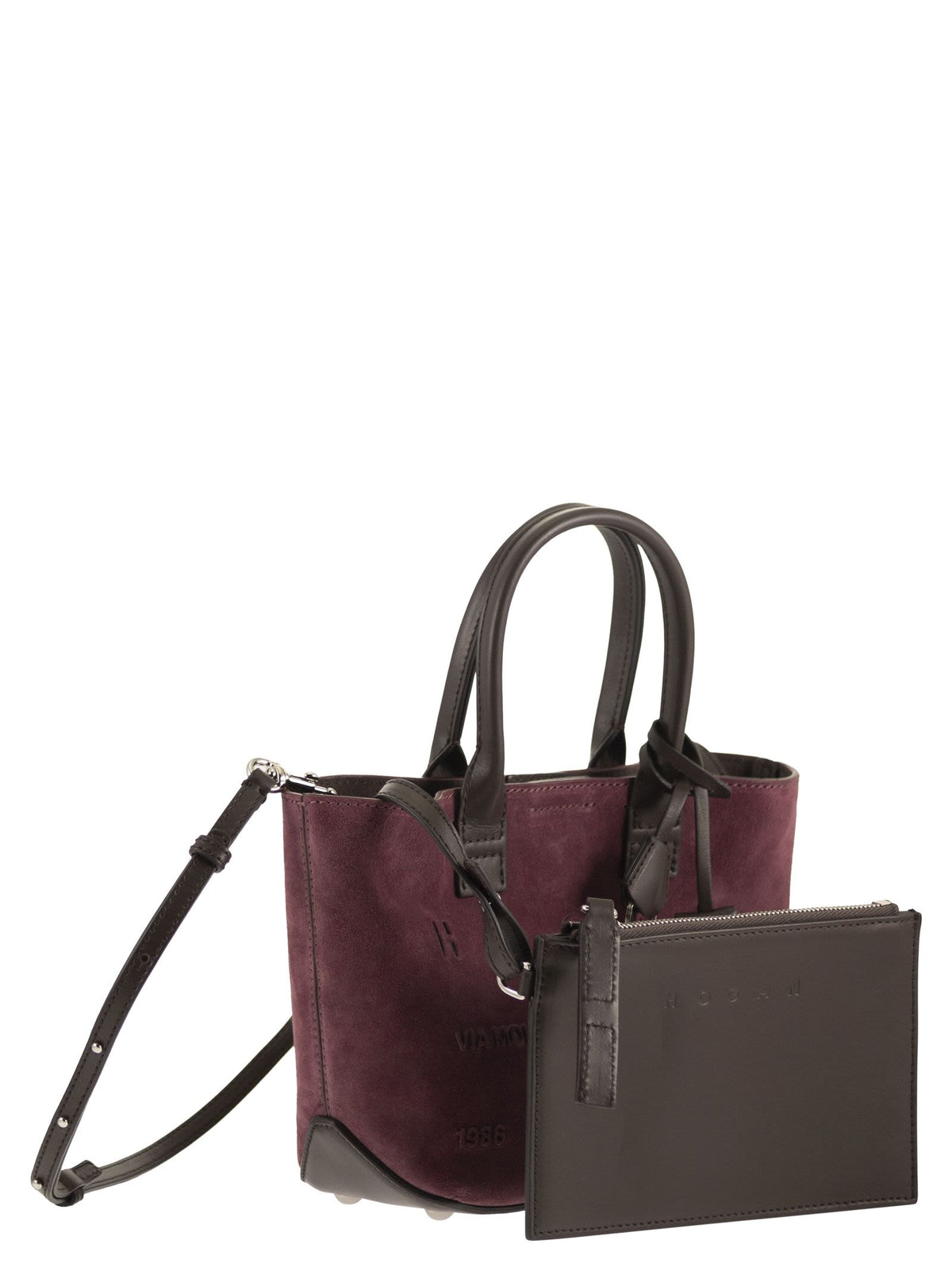 HOGAN Hogan Women Mini Suede Tote Bag With Shoulder Strap