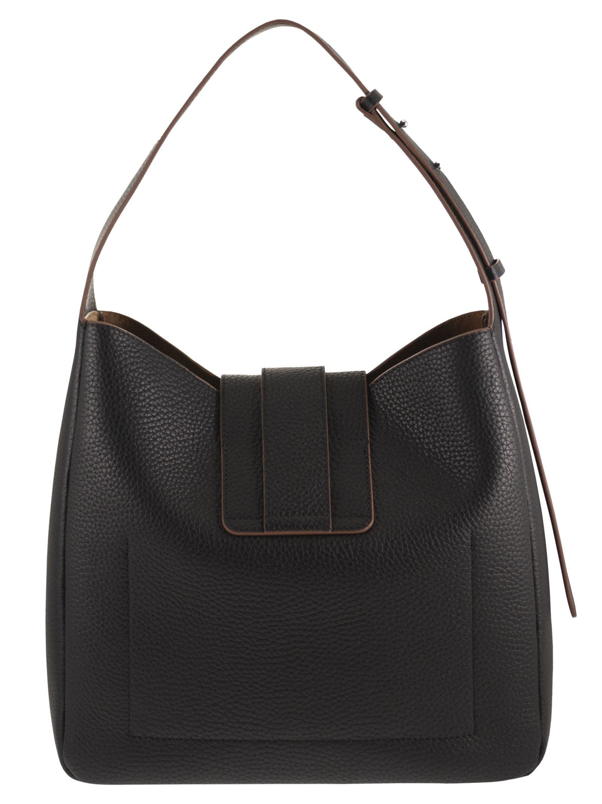 HOGAN Hogan Women Hammered Leather Shoulder Bag With H Detail