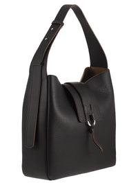HOGAN Hogan Women Hammered Leather Shoulder Bag With H Detail