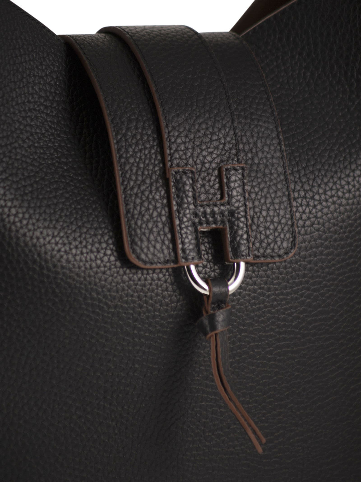 HOGAN Hogan Women Hammered Leather Shoulder Bag With H Detail