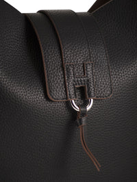 HOGAN Hogan Women Hammered Leather Shoulder Bag With H Detail