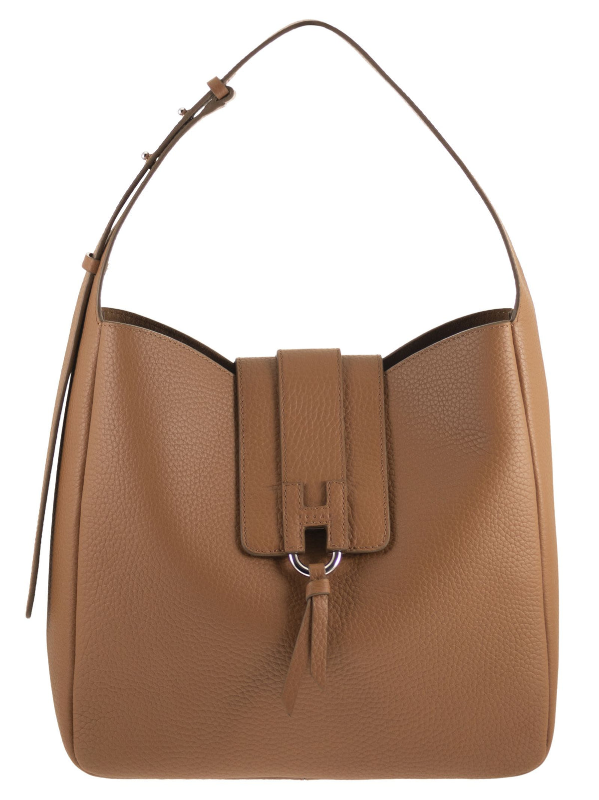 HOGAN Hogan Women Hammered Leather Shoulder Bag With H Detail