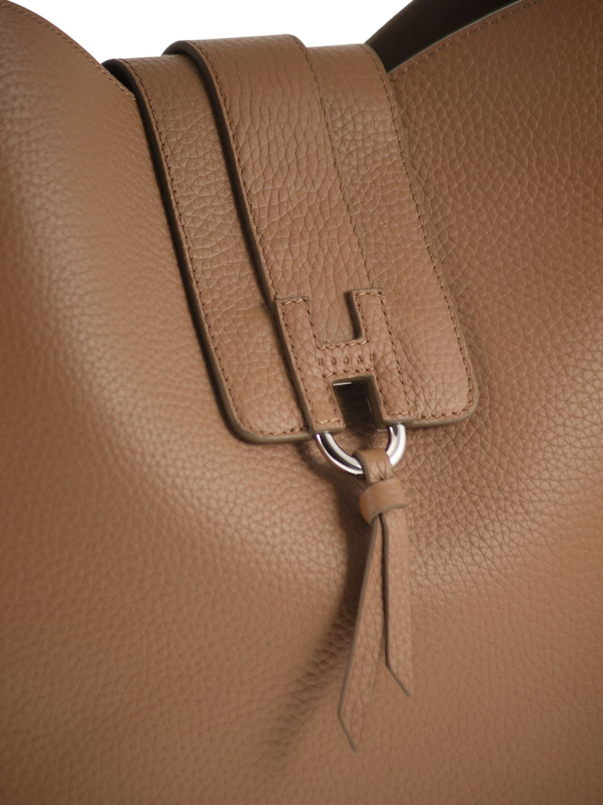 HOGAN Hogan Women Hammered Leather Shoulder Bag With H Detail
