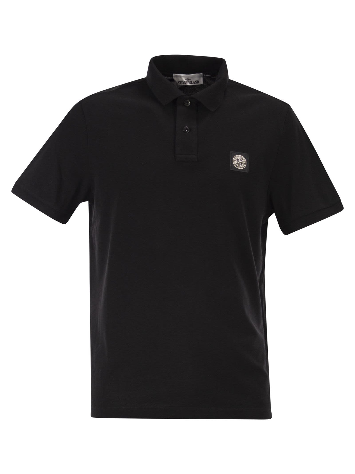 Stone Island Men Regular Fit Short-Sleeved Polo Shirt With Compass Patch