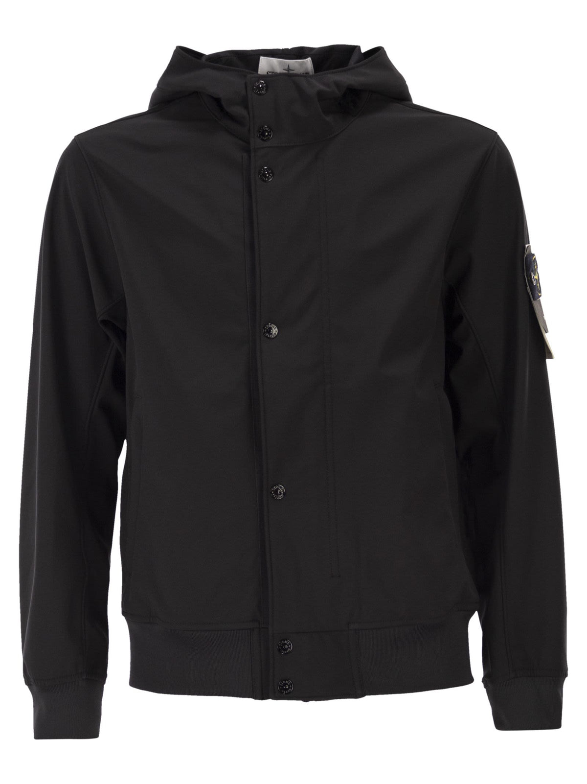 Stone Island Men Jacket With Hood And Water- And Wind-Resistant Membrane