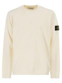 Stone Island Men Loose-Fitting Ribbed Crew Neck Jumper