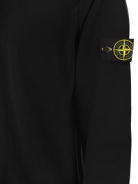 Stone Island Men Crew Neck Jumper With Small Lapel