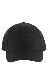 Stone Island Men Cap With Embroidered Compass Logo