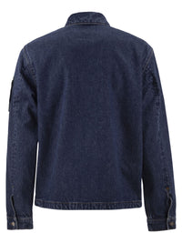Stone Island Men Denim Jacket With Patch Pockets